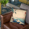 Soshu, Enoshima Iwaya No Zu Throw Pillow By Utagawa Hiroshige
