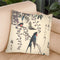 Swallow And Wisteria Throw Pillow By Utagawa Hiroshige