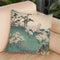 Asakayama Hanami Throw Pillow By Utagawa Hiroshige
