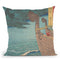 The Takihirine, Oki Province Throw Pillow By Utagawa Hiroshige