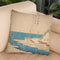 Uraga Harbor Throw Pillow By Utagawa Hiroshige