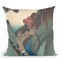 Utsu Hill At Okabe Throw Pillow By Utagawa Hiroshige