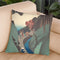 Utsu Hill At Okabe Throw Pillow By Utagawa Hiroshige