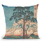 View Of Kajikoyama, Inaba Province Throw Pillow By Utagawa Hiroshige