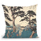 Asukayama Hana Zakari Throw Pillow By Utagawa Hiroshige