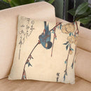 Weeping Cherry Throw Pillow By Utagawa Hiroshige