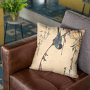 Weeping Cherry Throw Pillow By Utagawa Hiroshige