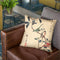 White-Eye And Titmouse On A Camellia Branch Throw Pillow By Utagawa Hiroshige