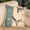 Bamboo And Sparrows Throw Pillow By Utagawa Hiroshige