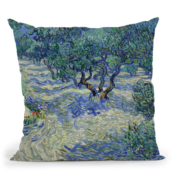 Olive Orchard Throw Pillow By Van Gogh