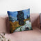 Road With Cypress And Star Throw Pillow By Van Gogh