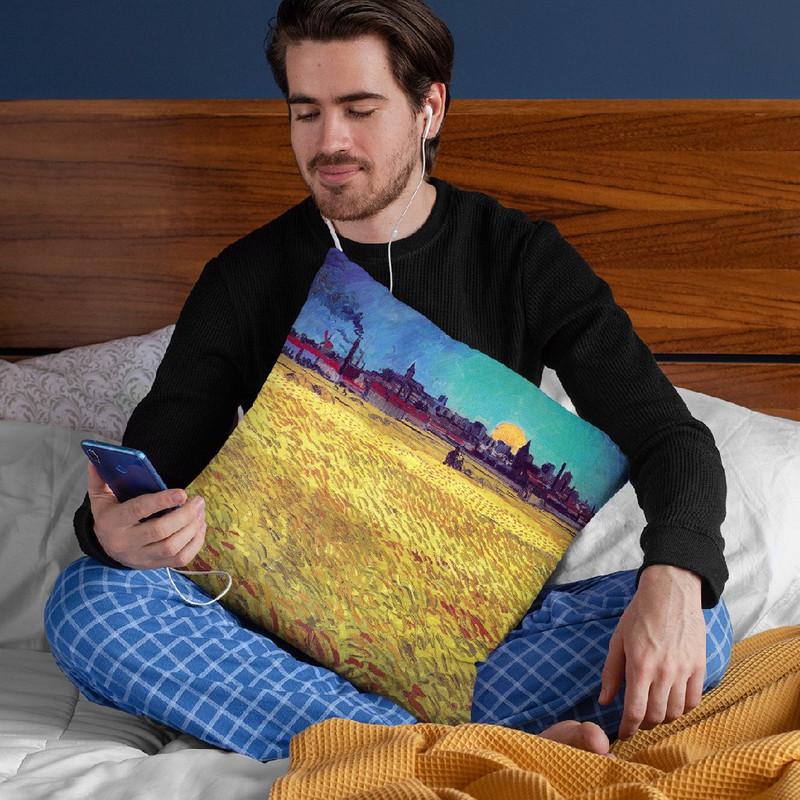 Sommerabend Throw Pillow By Van Gogh