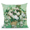 Still Life Vase With Pink Roses Throw Pillow By Van Gogh