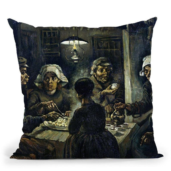 The Potato Eaters Throw Pillow By Van Gogh