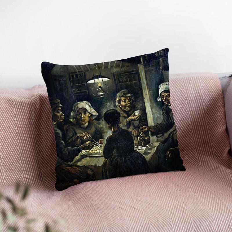The Potato Eaters Throw Pillow By Van Gogh