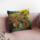 The Red Vineyard Throw Pillow By Van Gogh