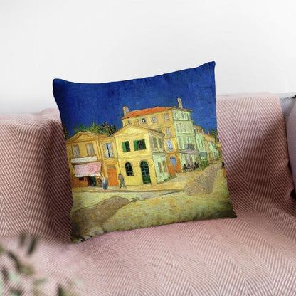The Yellow House Throw Pillow By Van Gogh