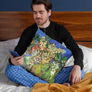 Blossoming Chestnut Branches Throw Pillow By Van Gogh