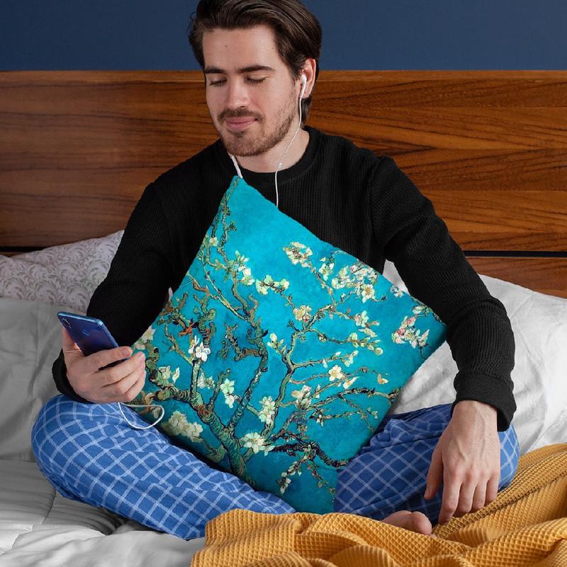 Almond Blossom Throw Pillow By Van Gogh