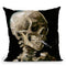 Skul Of A Skeleton Throw Pillow By Van Gogh