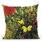 Butterflies And Poppies Throw Pillow By Van Gogh