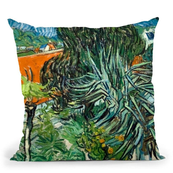 Doctor Gachet'S Garden In Auver Throw Pillow By Van Gogh