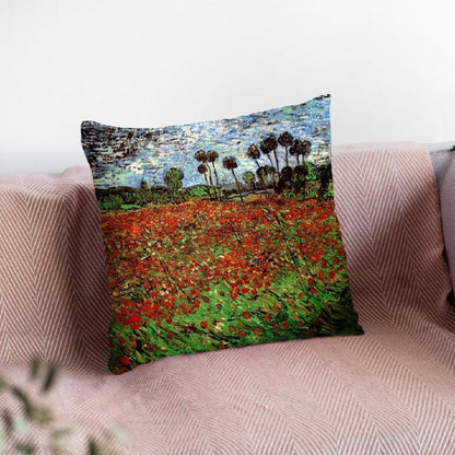 Field Of Poppies Throw Pillow By Van Gogh