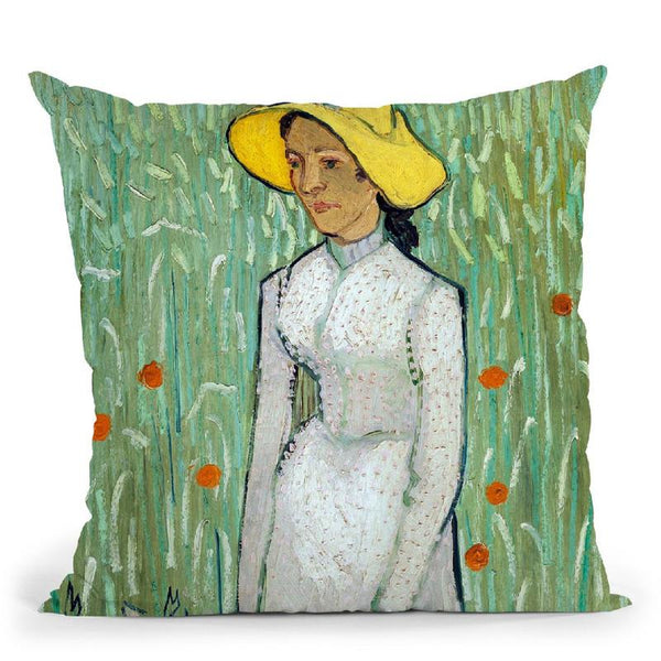 Girl In White Throw Pillow By Van Gogh