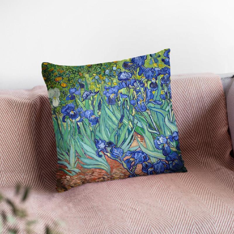 Irises Throw Pillow By Van Gogh