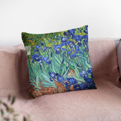 Irises Throw Pillow By Van Gogh