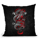 Asian Dragon Duvet Throw Pillow By Cornel Vlad - by all about vibe