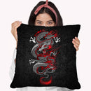 Asian Dragon Duvet Throw Pillow By Cornel Vlad - by all about vibe