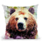Bear Head Throw Pillow By Cornel Vlad - by all about vibe