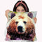 Bear Head Throw Pillow By Cornel Vlad - by all about vibe