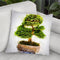 Bonsai Tree Throw Pillow By Cornel Vlad - by all about vibe