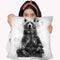 Brown Bear Sitting I Throw Pillow By Cornel Vlad - by all about vibe