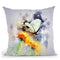 Butterfly On Yellow Flower Throw Pillow By Cornel Vlad - by all about vibe