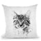 Cat Head I Throw Pillow By Cornel Vlad - by all about vibe