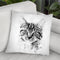 Cat Head I Throw Pillow By Cornel Vlad - by all about vibe