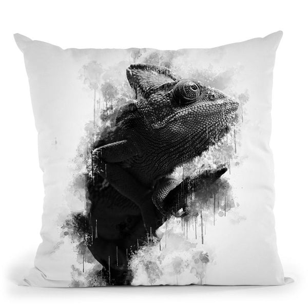 Chameleon I Throw Pillow By Cornel Vlad - by all about vibe