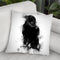 Crow Raven I Throw Pillow By Cornel Vlad - by all about vibe