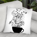 Cup Of Music Throw Pillow By Cornel Vlad - by all about vibe