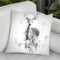 Deer I Throw Pillow By Cornel Vlad - by all about vibe