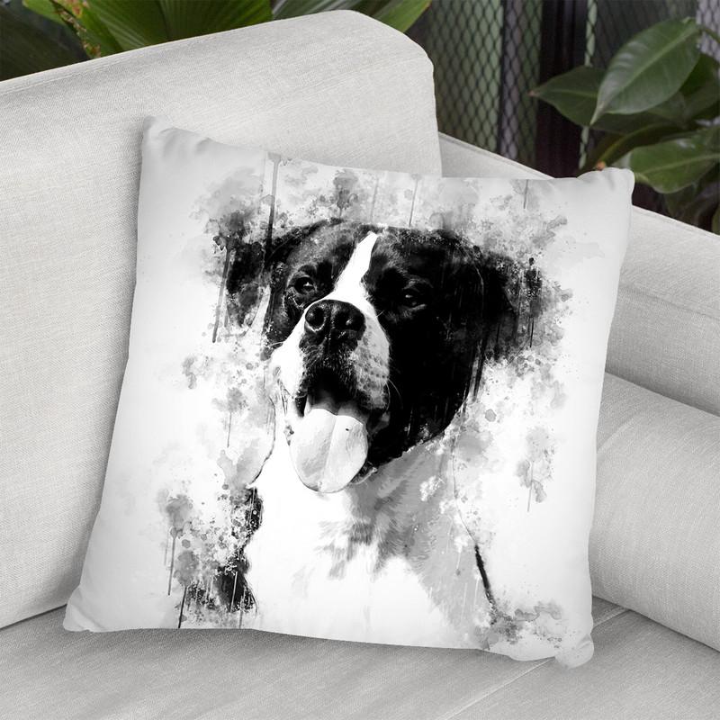 Dog Happy I Throw Pillow By Cornel Vlad - by all about vibe