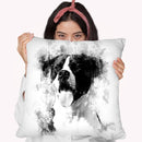 Dog Happy I Throw Pillow By Cornel Vlad - by all about vibe