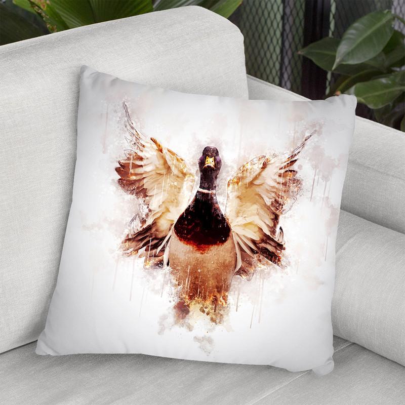 Drake Duck Throw Pillow By Cornel Vlad - by all about vibe
