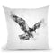 Eagle Flying I Throw Pillow By Cornel Vlad - by all about vibe