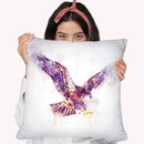 Eagle Flying Throw Pillow By Cornel Vlad - by all about vibe