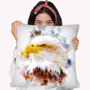 Eagle Head Throw Pillow By Cornel Vlad - by all about vibe