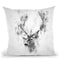Elk Head I Throw Pillow By Cornel Vlad - by all about vibe
